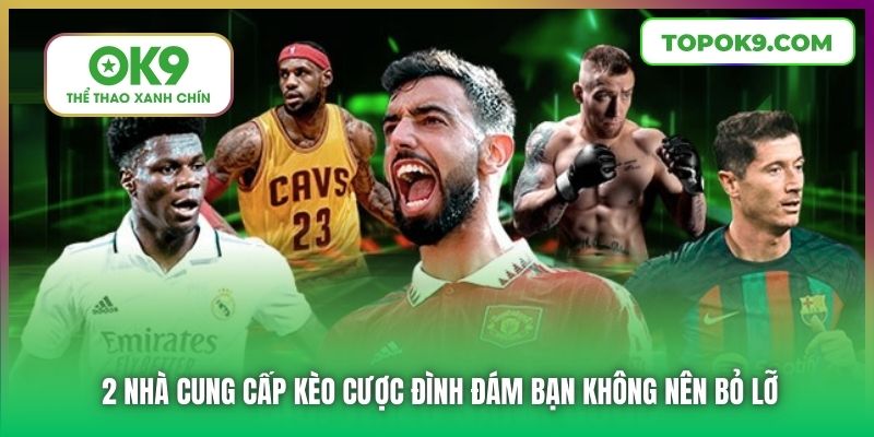 2 nhà cung cấp kèo cược đình đám bạn không nên bỏ lỡ